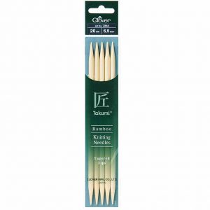 Bamboo Knitting Needles Double Pointed 20cm J3831-J3848