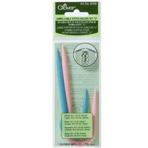 Jumbo Cable Stitch Holder Set "U" J3008