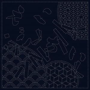 Sashiko Cloth SC0018-10 Wishes
