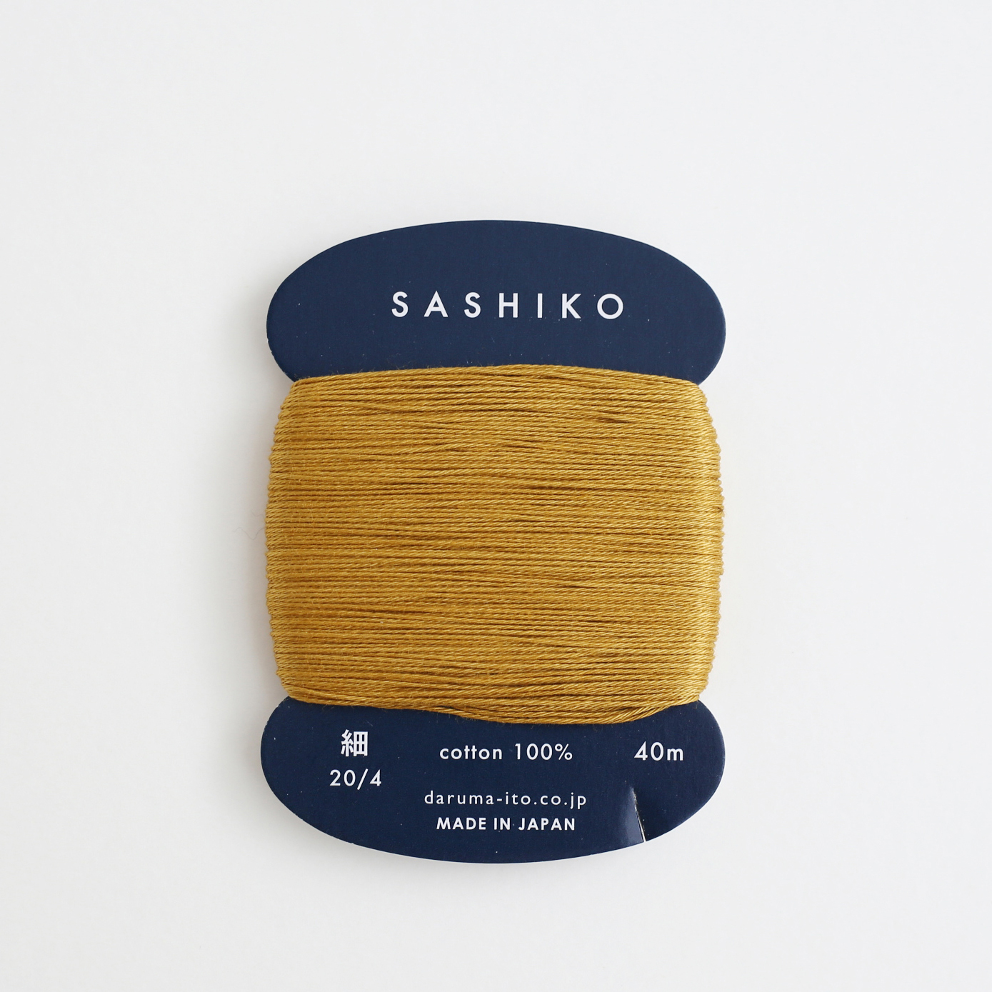 Daruma Yokota Filo Sashiko Dharma 01-2400 Tipo Sottile, Col.215 Blu, 40m Su Cartoncino