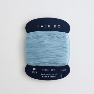 Sashiko Thread (Thin) Light Blue 40m