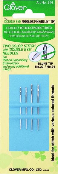 Double Eye Needles Fine (Blunt Tip)