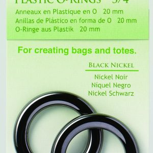 Plastic O-Rings (20mm) Black Nickel