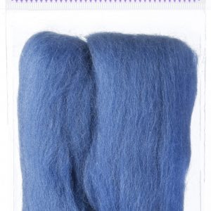 Natural Wool Roving Blue