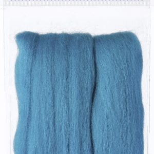 Natural Wool Roving Teal
