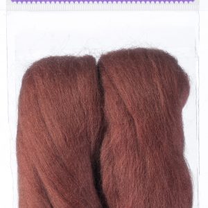 Natural Wool Roving Rust