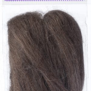 Natural Wool Roving Chocolate