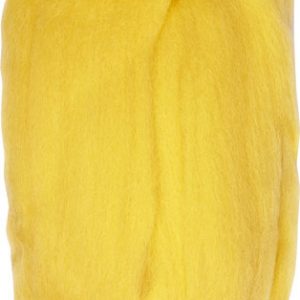 Natural Wool Roving Light Yellow
