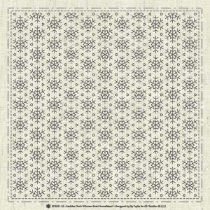 Sashiko Cloth "Hitome-Zashi Snowflakes" KF2021-25