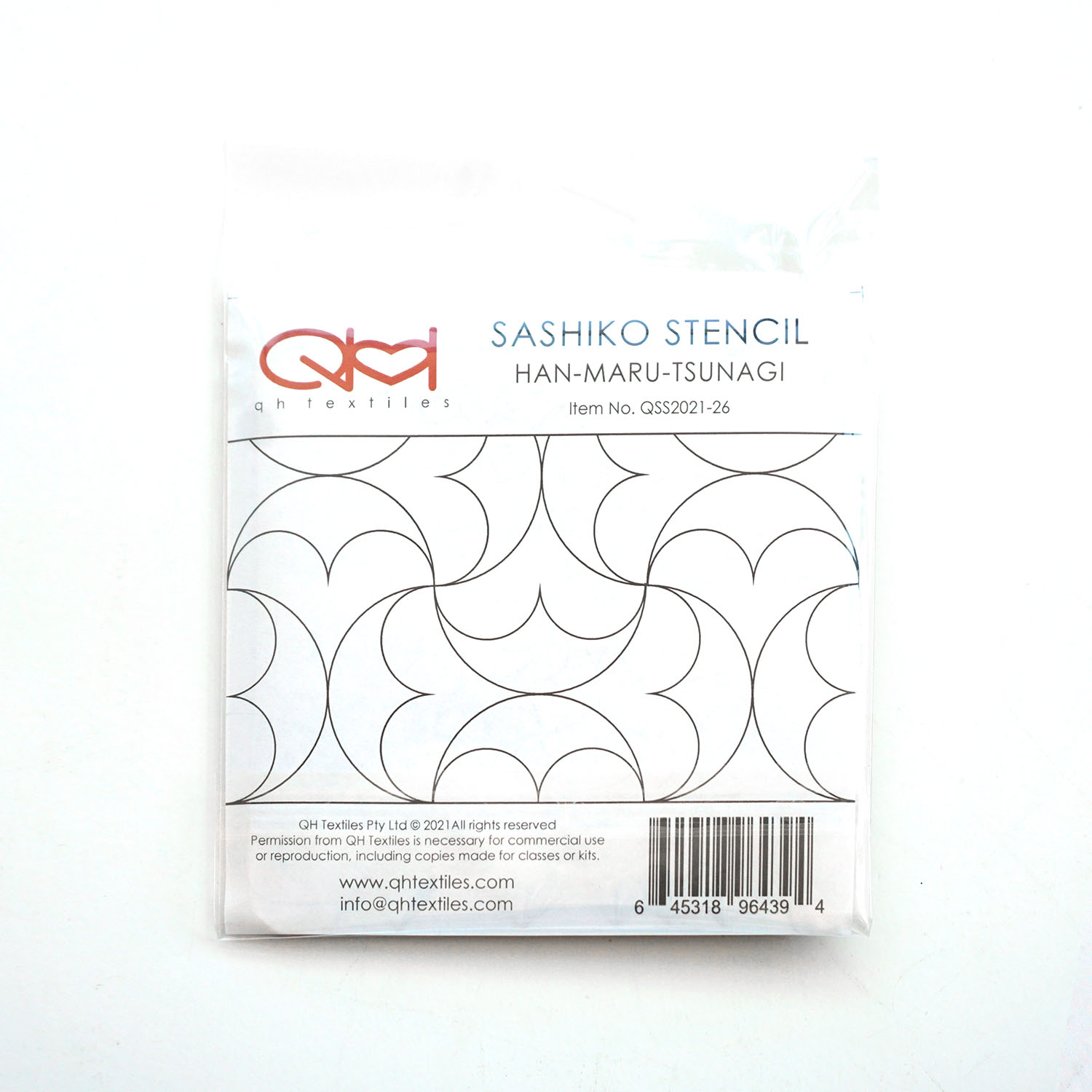 Sashiko Stencil "Han-Maru-Tsunagi" QSS2021-26