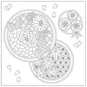 Sashiko Cloth SC2021- 12W "SEASONS"