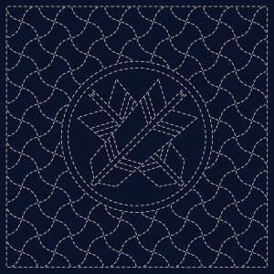 Sashiko Cloth HF1115-22G "Chigai-Ya"