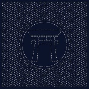 Sashiko Cloth HF1115-22H "Tori-i"