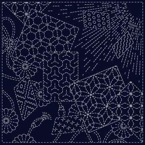 Sashiko Cloth KF2022-MK01 "Kaleidoscope"
