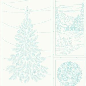Wagara Panel KF1121-SP "Season's Greetings" Off White (Single Pack)