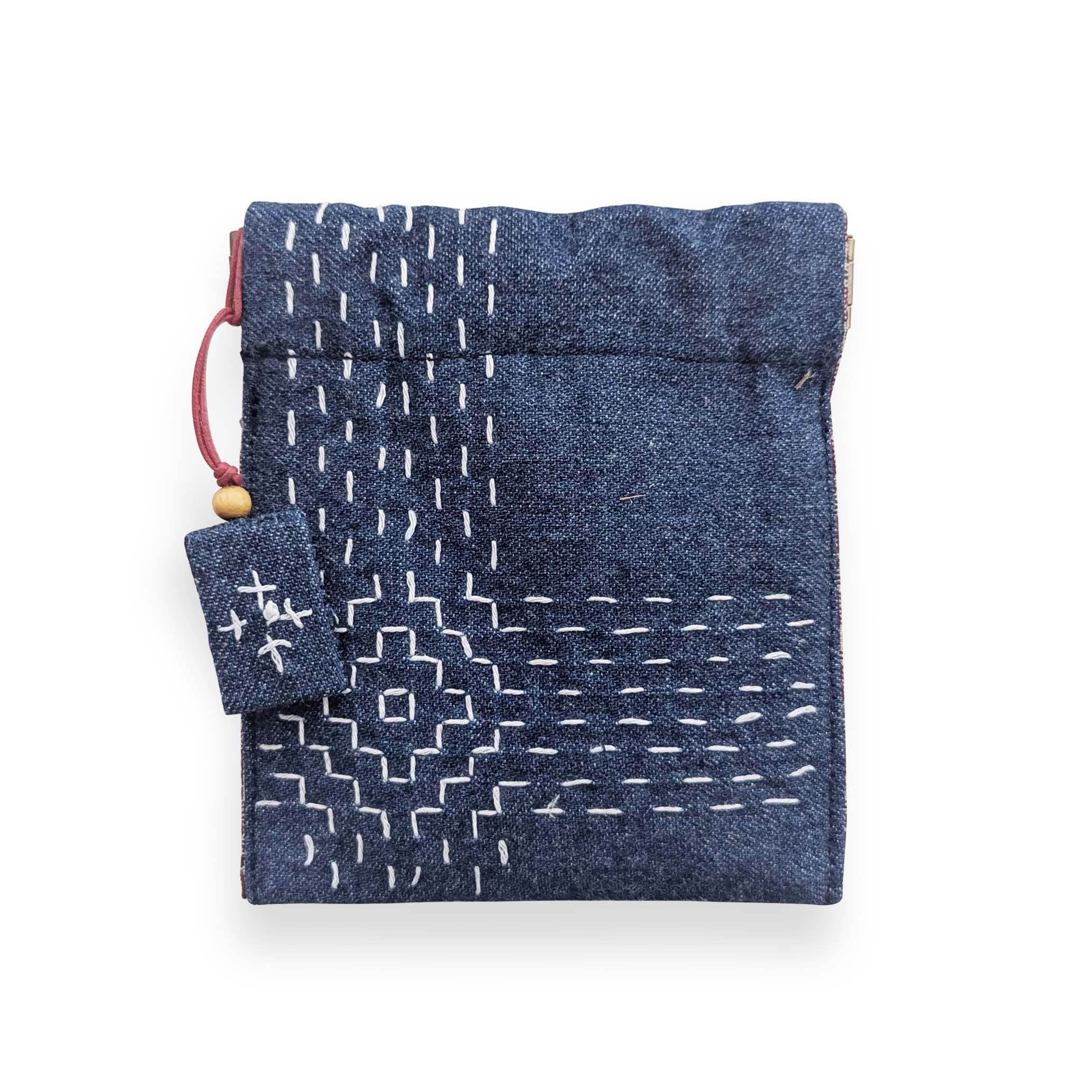 Flex-Frame Coin Purse (A) Kit with Genuine OKAYAMA Denim HFF2025-A - Image 2