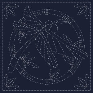 Sashiko Cloth KF2026-47NV "Summertime"