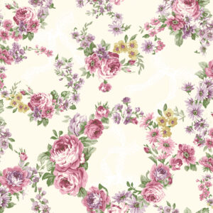 Quilt Gate - RuRu Bouquet - Rose Wreath RU2530-12